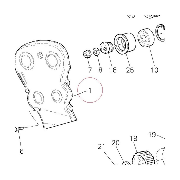 Vertical belt outer cover 24510712A