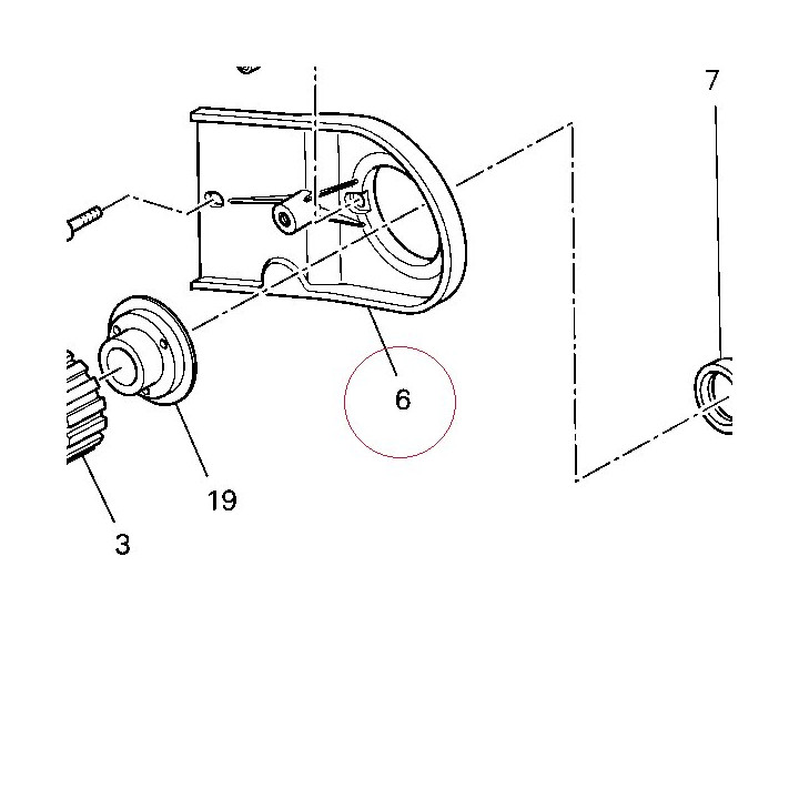 Horizontal belt internal cover 24510821A