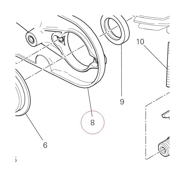 Horizontal belt internal cover 24510822A