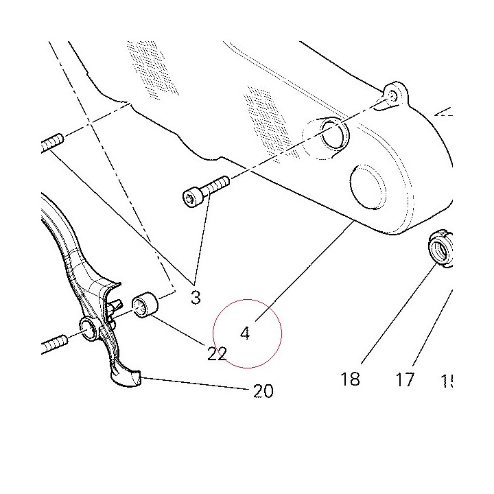 Horizontal timing belt cover 24510971B