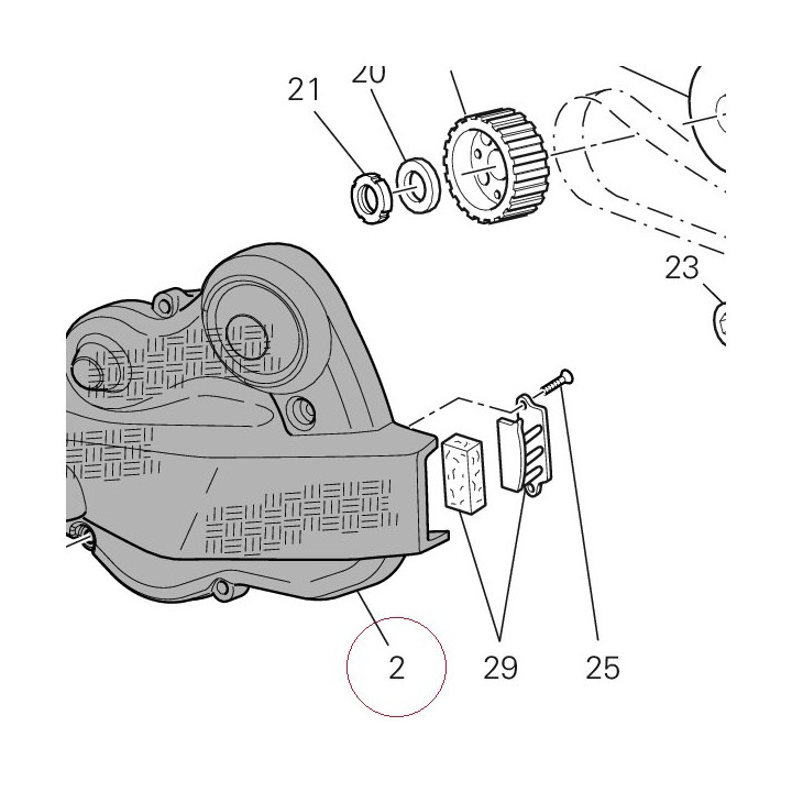 Horizontal belt external cover 24511081A