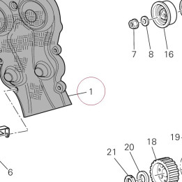 Cover, timing belt inside 24511091A