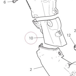 Vertical belt outer cover bottom 24511281A