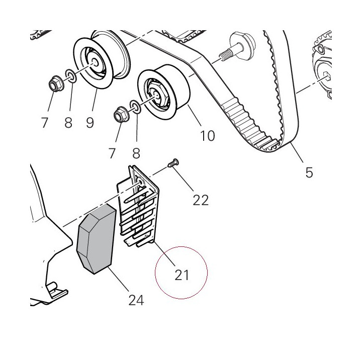 Bracket, filter 24511471A