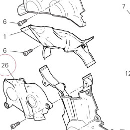 Cover, timing belt inside 24511681A