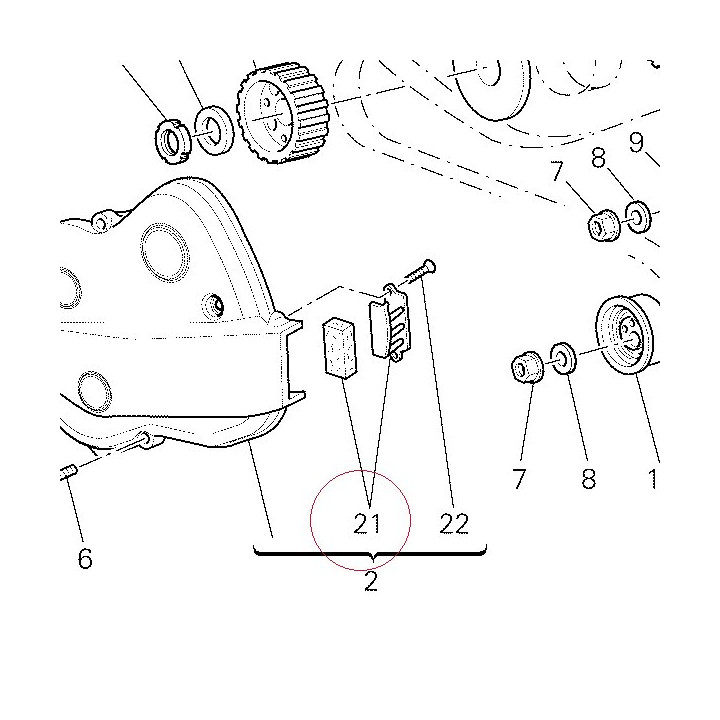 Bracket, filter 24521121A
