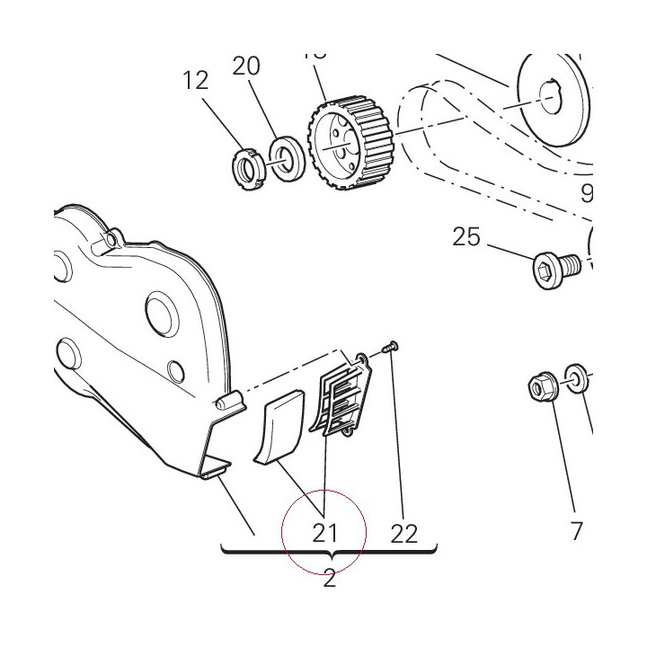 Bracket, filter 24521391A