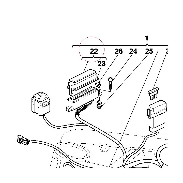 Cover, fuse 24610571C