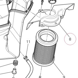 Cover, air filter case 24612022A