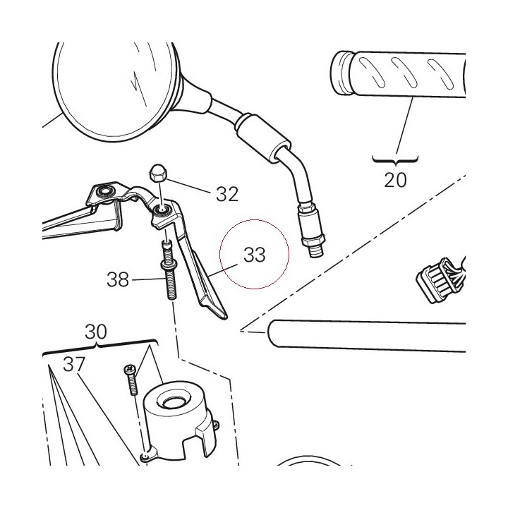 Cover, ignition switch 24612031A