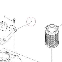Cover, air filter case 24612061A