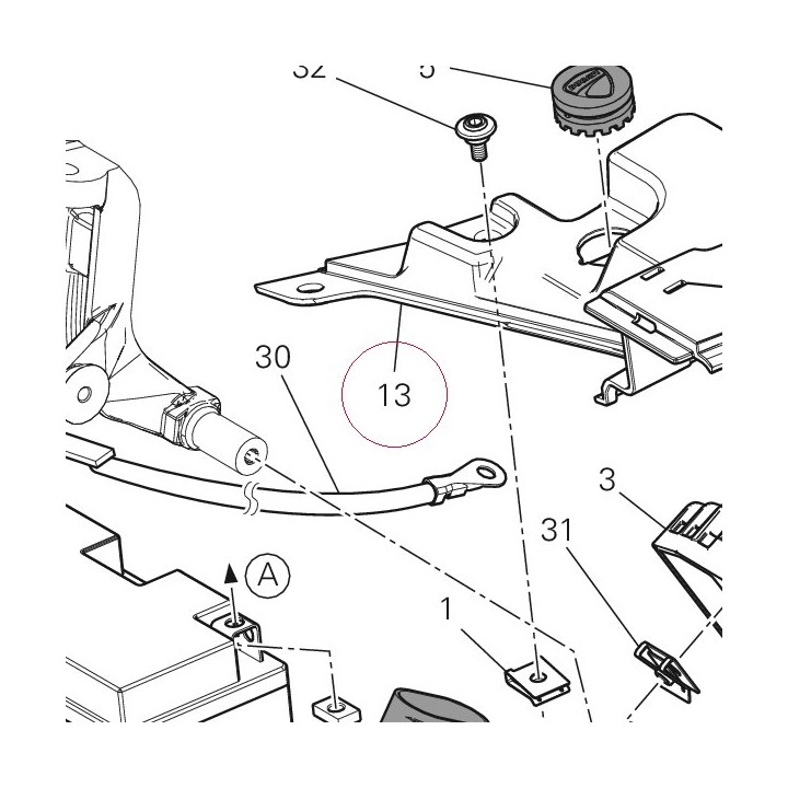 Cover, parts holder 24612081A