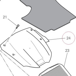 Cover air box, upper 24612221A