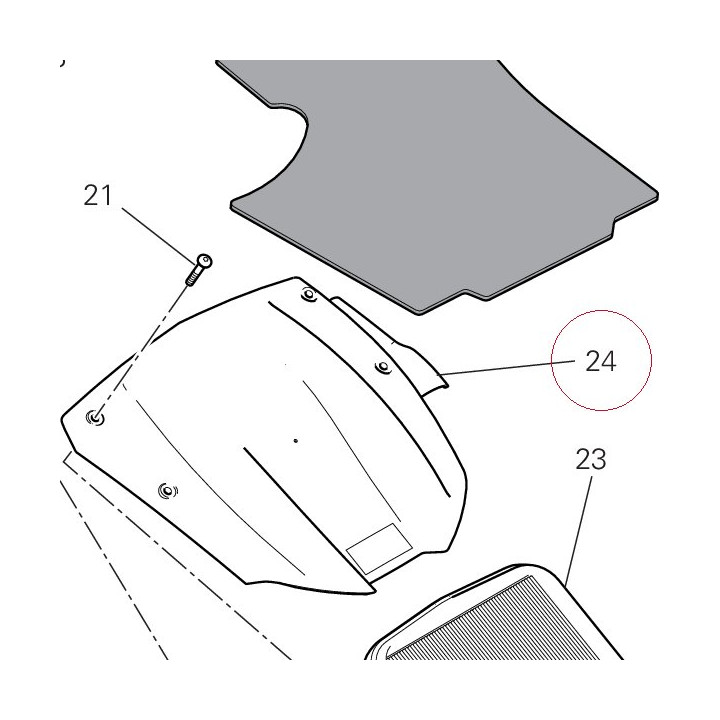 Cover air box, upper 24612221A