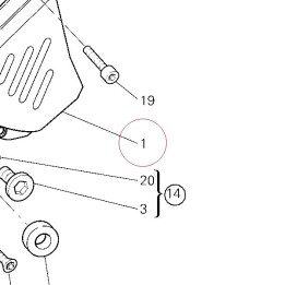 Chain pinion cover 24710831AE