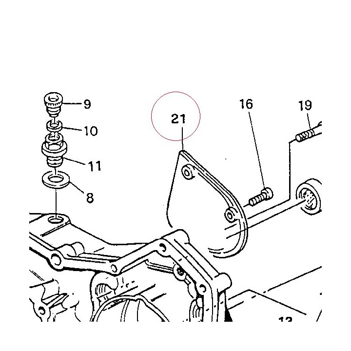 Chain cover 24710921A