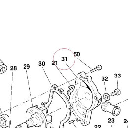 Water pump cover 24711101AB