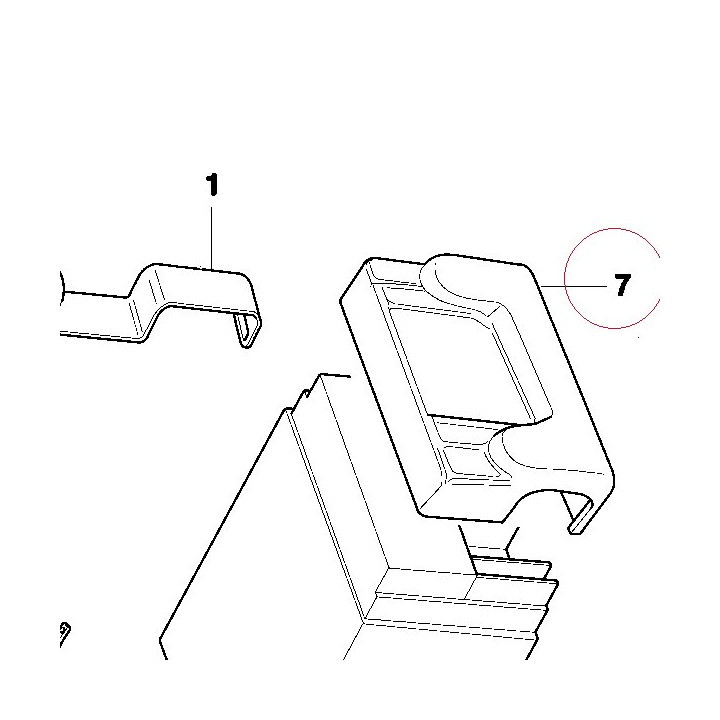 Cover, battery left 24711522A