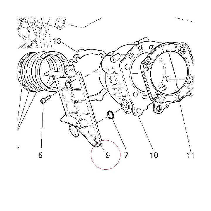 Cover, timing belt inside 24711552A