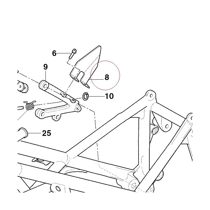 Guard front step right 24711911A