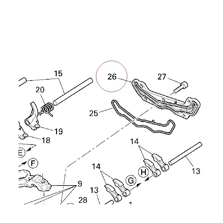 Oil squirter, vertical head 24712521B