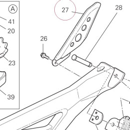 Guard, footrest 24712621B