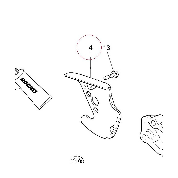 Chain pinion cover 24712791A