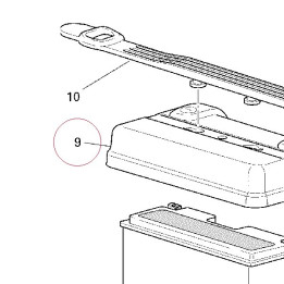 Cover, battery 24712801A
