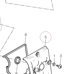 Cover cylinder head, horizontal 24712871A