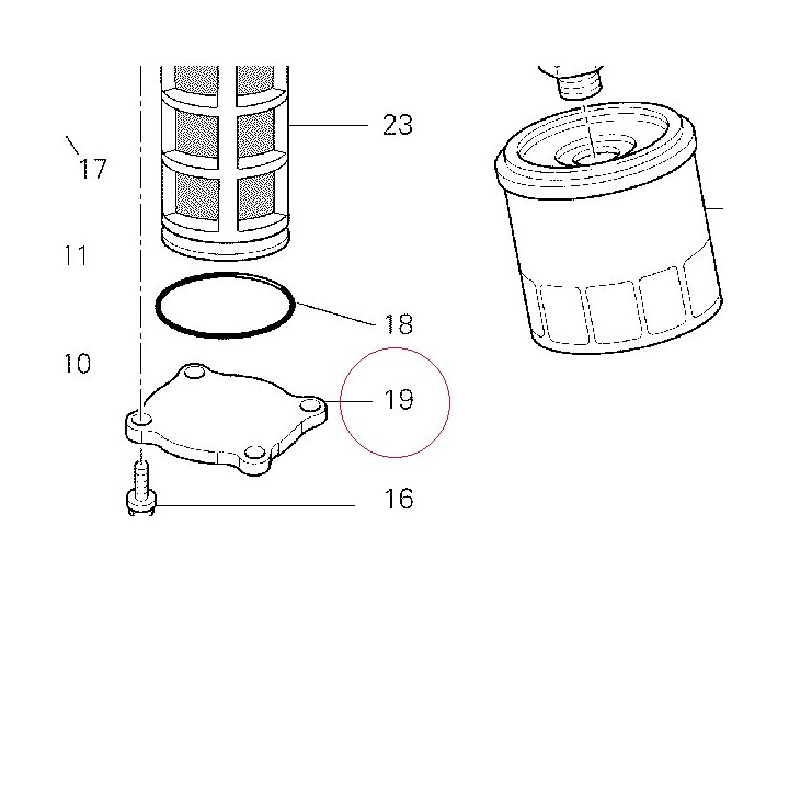 Cover, oil filter 24712901A