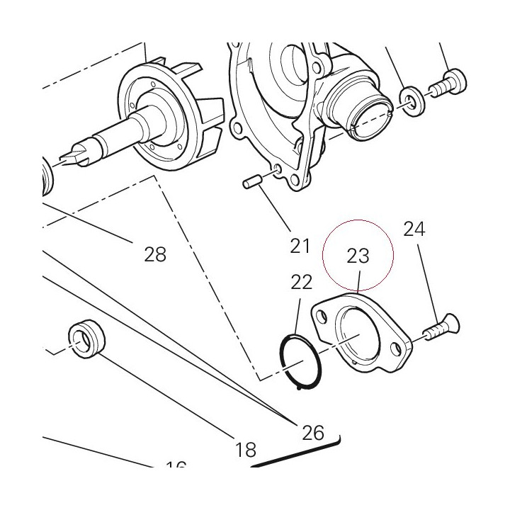 Cover, sensor 24713051AF