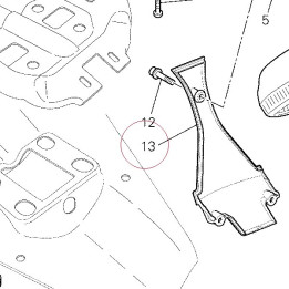 Cover, license plate holder 24713061A
