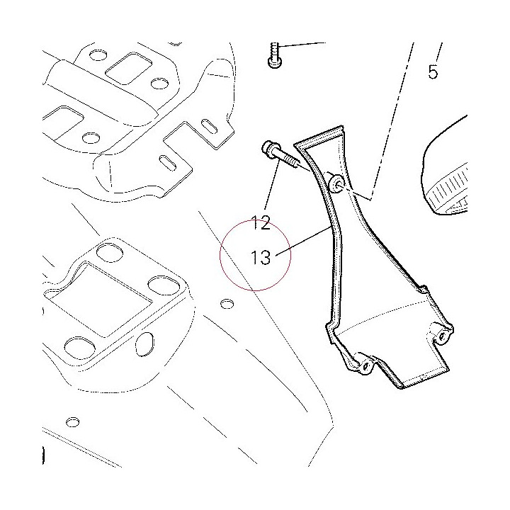 Cover, license plate holder 24713061A