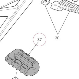 Cover, footrest 24713131A