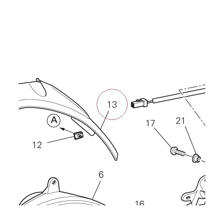 Cover, headlamp 24713221A