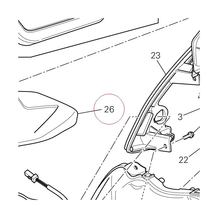 Cover, meter 24713351A