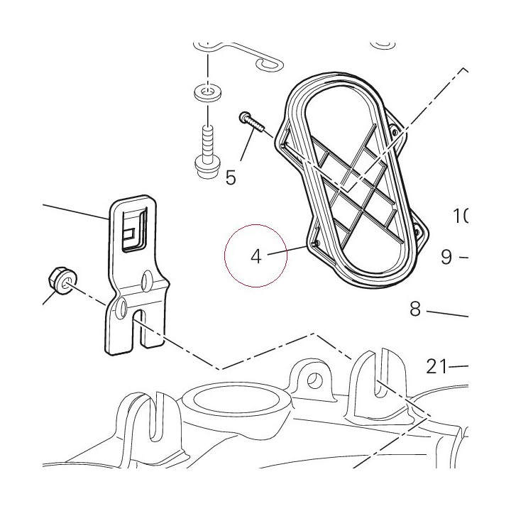 Cover, headlamp 24713411A
