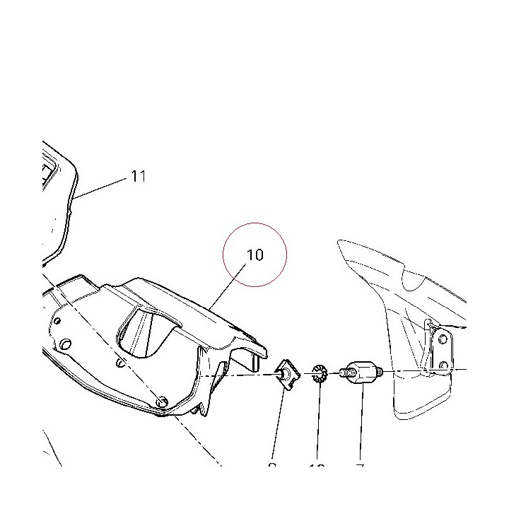 Speedometer holder 24713751A