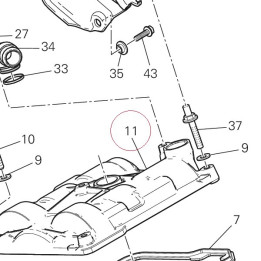 Cover cylinder head, vertical 24713931B