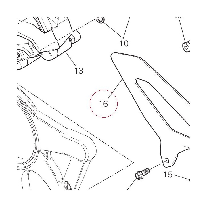 Heel guard front right 24714051BA