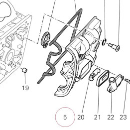 Cover cylinder head, horizontal 24714141A