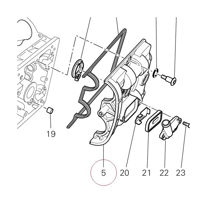 Cover cylinder head, horizontal 24714141AB