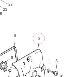 Cover cylinder head, horizontal 24714141AC