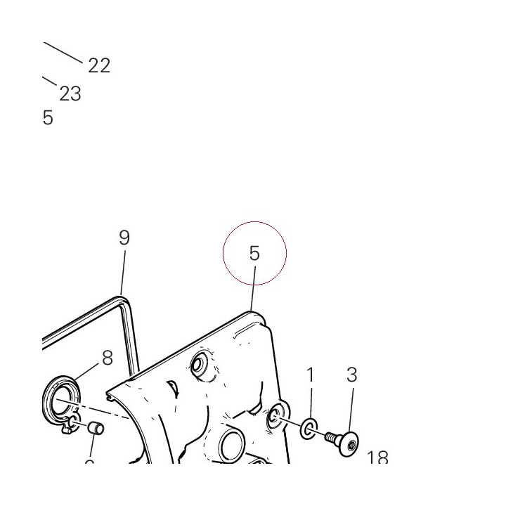 Cover cylinder head, horizontal 24714141AC