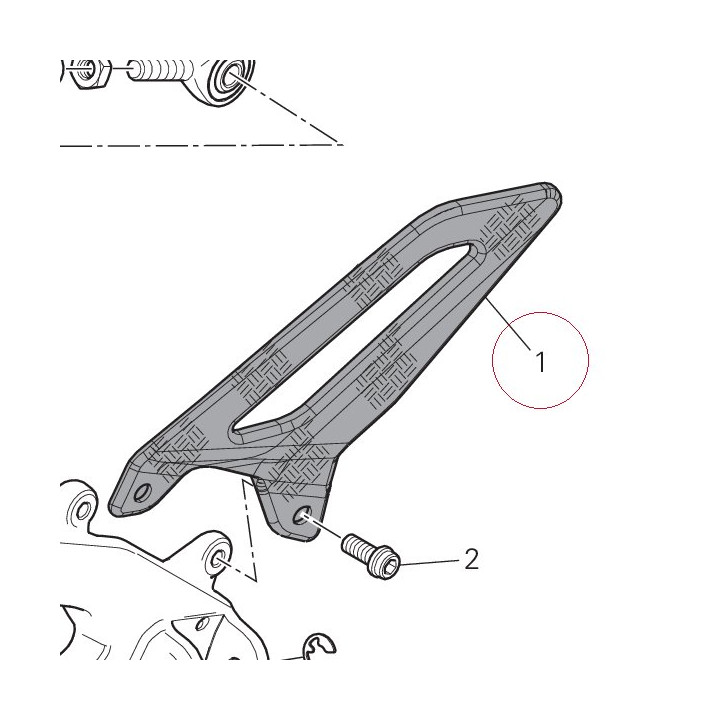Heel guard front left 24714721AA