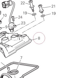 Cover cylinder head, vertical 24714811D