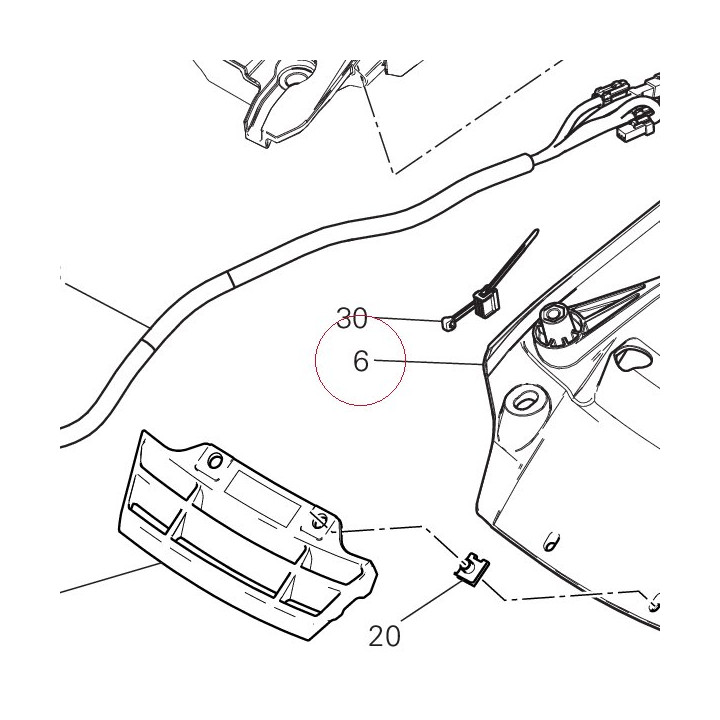 Cover, license plate holder 24714982A
