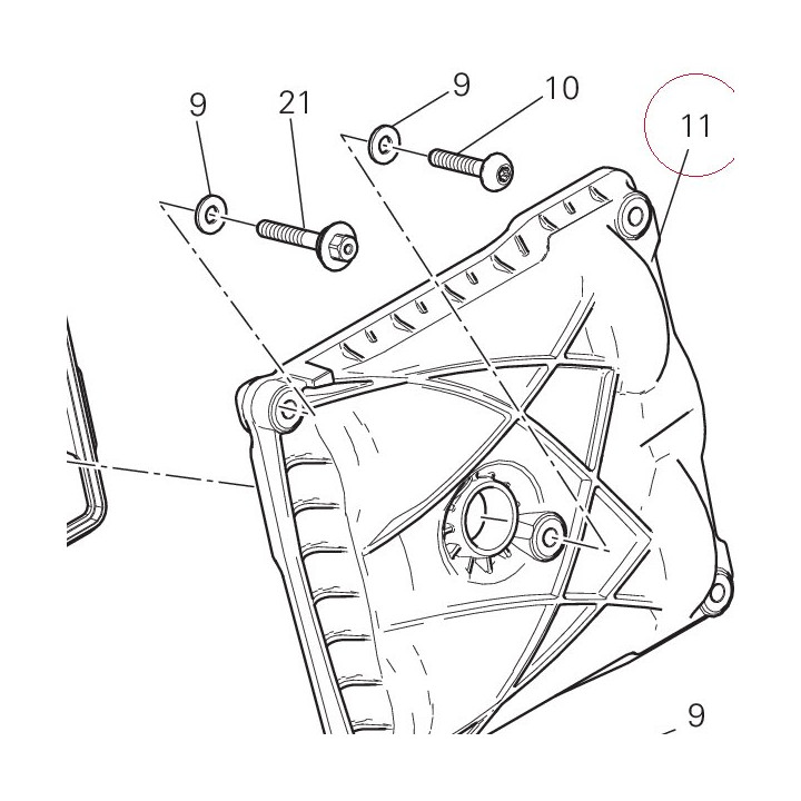Cover cylinder head, horizontal 24715181A
