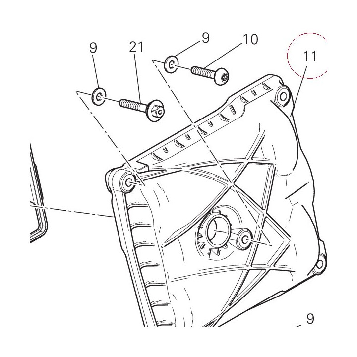 Cover cylinder head, horizontal 24715181B