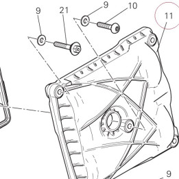 Cover cylinder head, horizontal 24715341B